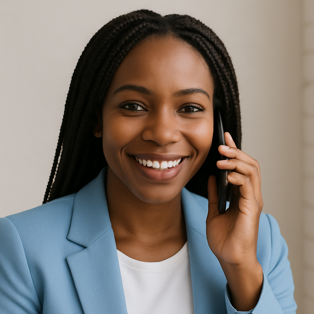 Confident Smile and Stylish Blazer